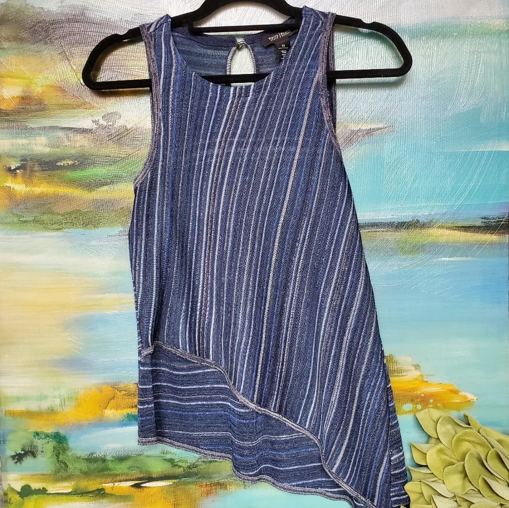 WHBM Asymmetric Layer Sweater Tank